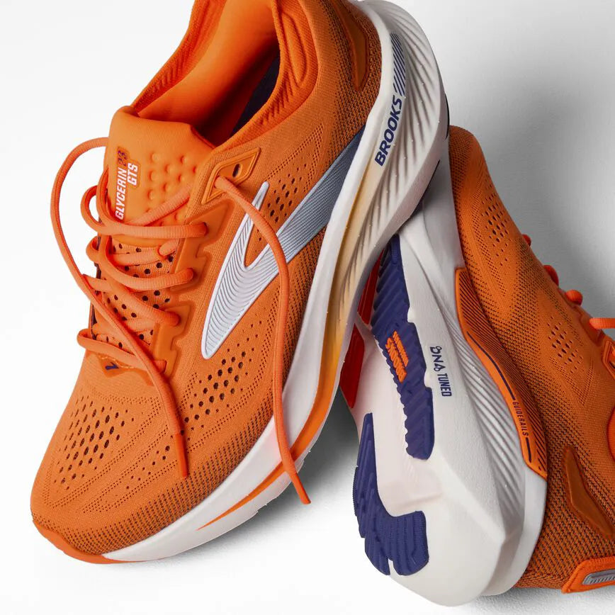 Shocking Orange/Blue/White